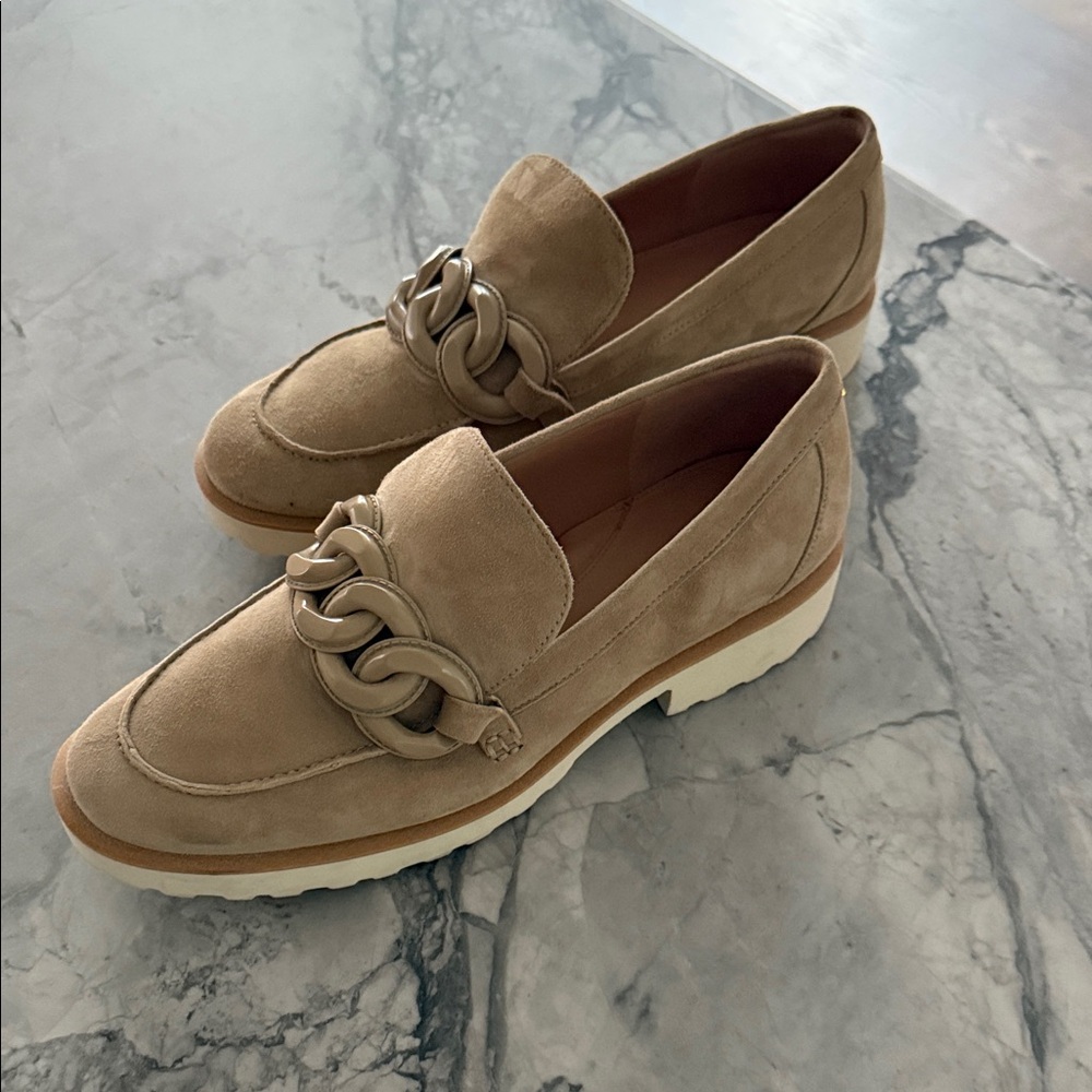 Cole Haan Beige Chain Loafers